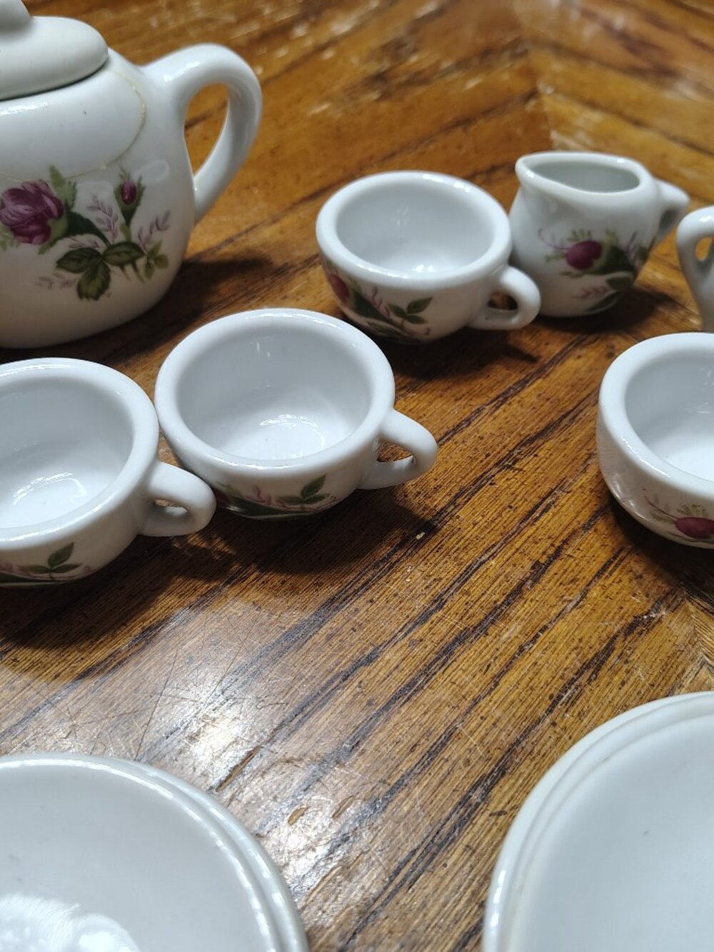 15 Piece Floral Mini Tea Set